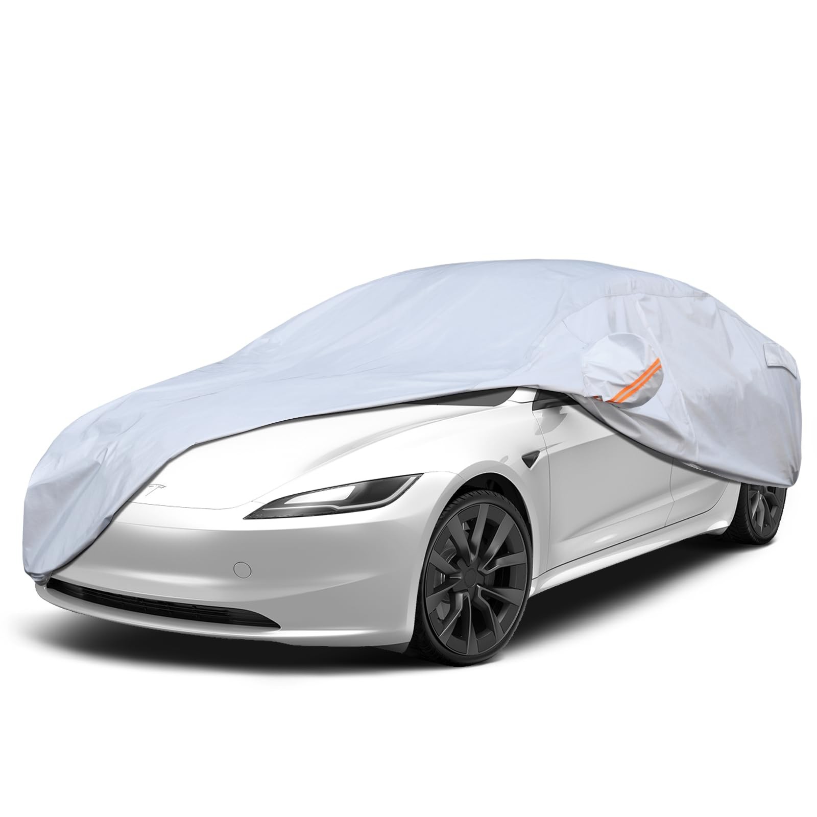 6 Layer Heavy Duty Car Cover Custom Fit for Tesla Model 3 with Charging Port ...