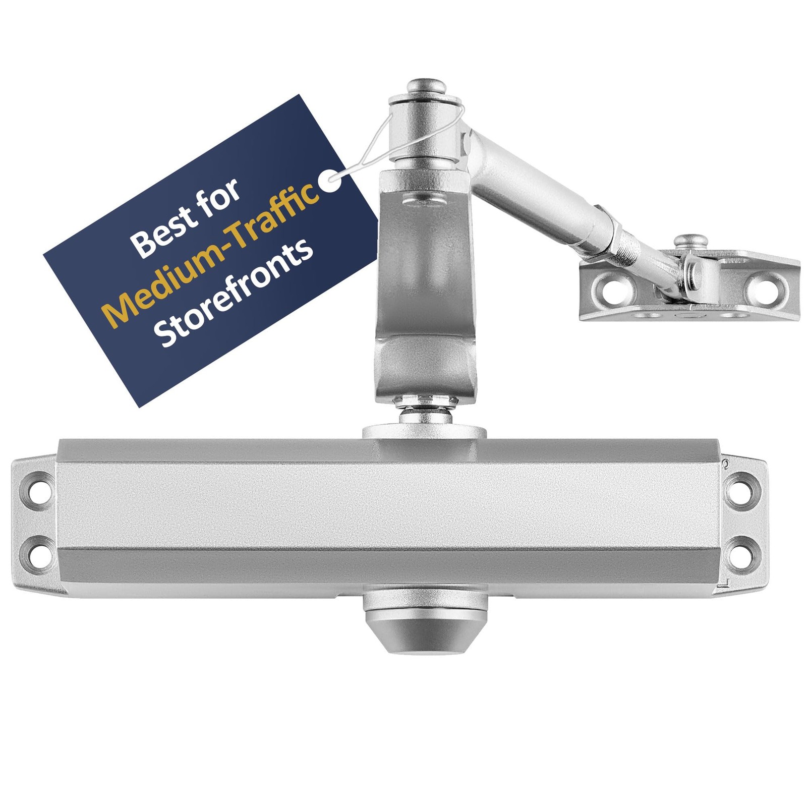 Lawrence Medium Duty Commercial Automatic Door Closer - Surface-Mounted Auto ...