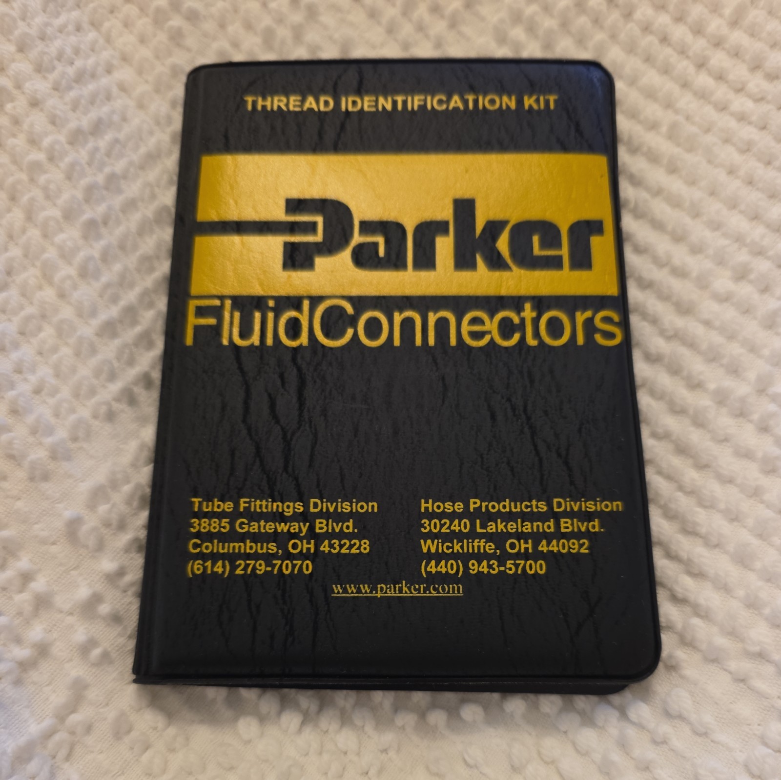 Parker Fluid Conn. Thread Identification Kit MIK-1 Caliper Set Thread Profiles