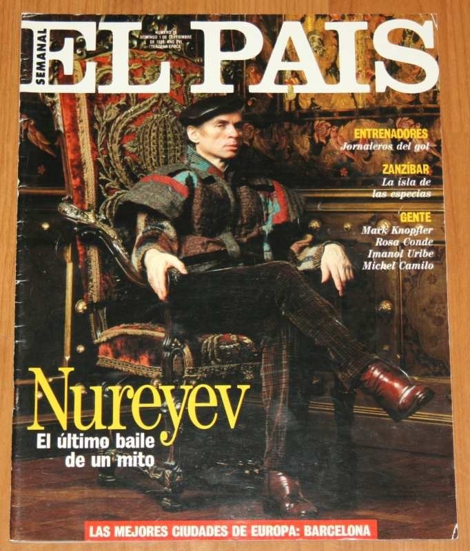 EL PAIS SEMANAL 1991 Nureyev Michel Camilo Cruyff Maturana Antic spain magazine