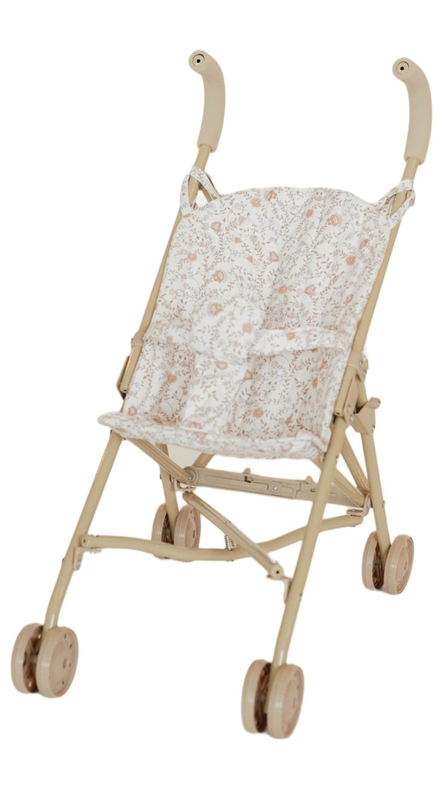 Doll Stroller – Neutral Color Lightweight & Flexible Stroller - Baby Doll