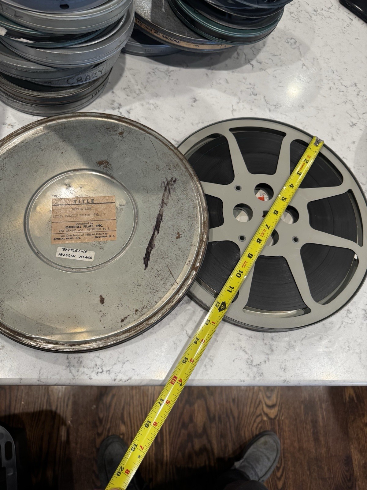 Vtg Ww2 World War 2 Battleline Peleliu Island Action Reel Very Nice BH