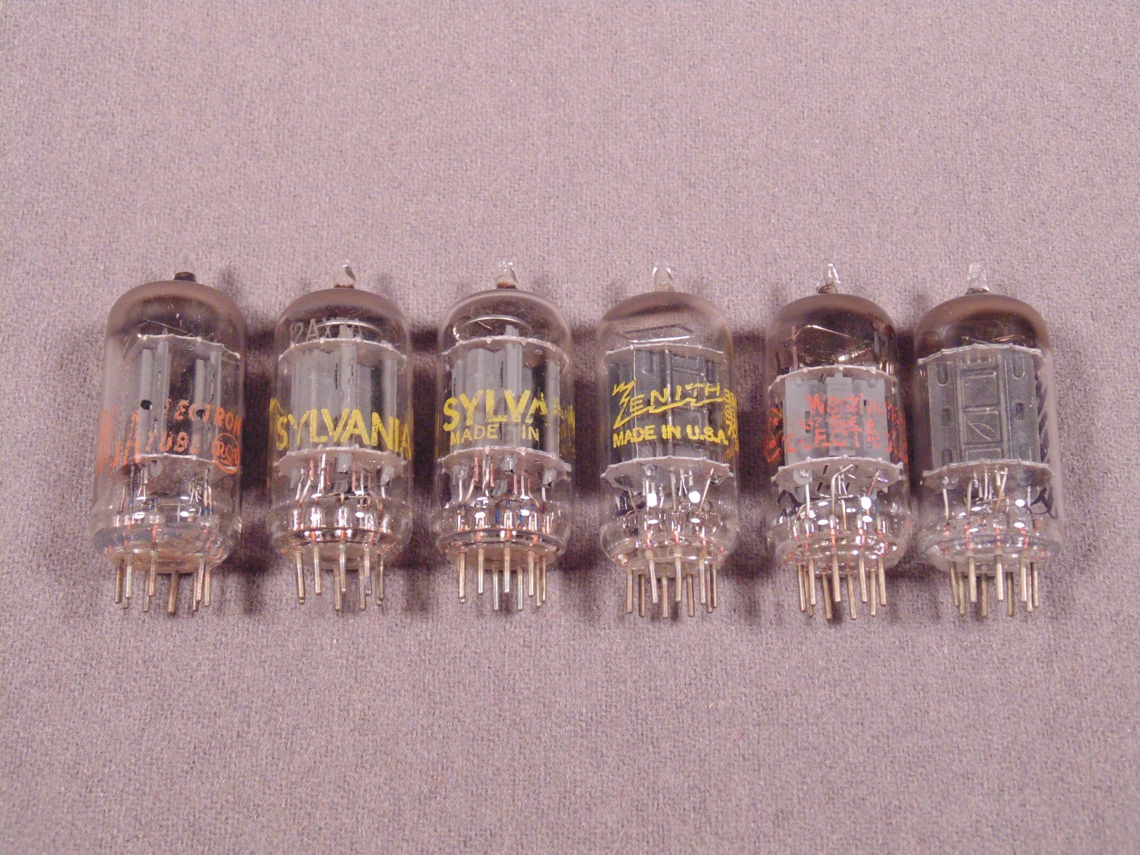 6 12AX7 RCA SYLVANIA WESTINGHOUSE HiFi Guitar Amplifier Vacuum Tubes Lot SALE!!!