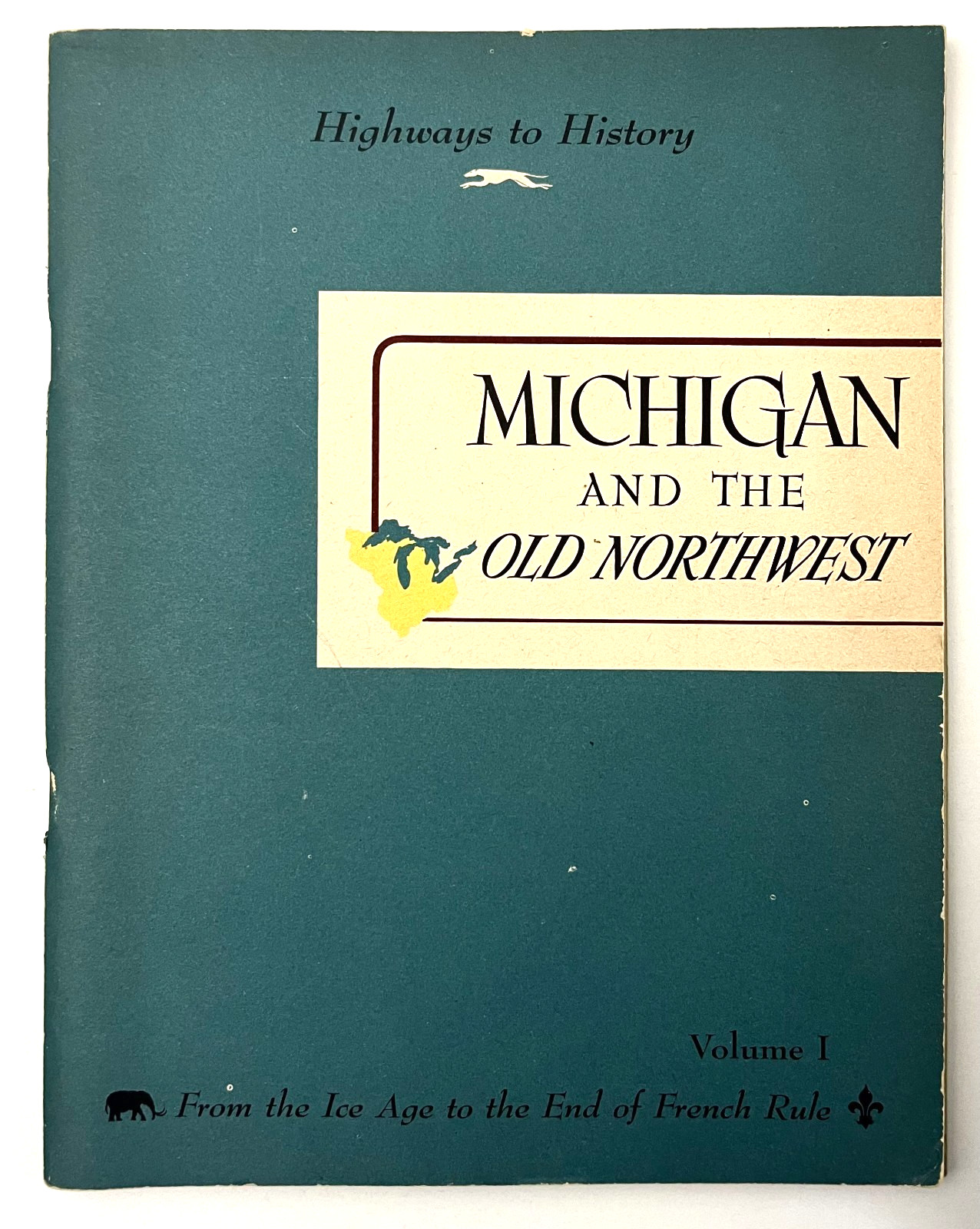 1945 Michigan Old Northwest USA History Highways Comics Vintage Travel Booklet