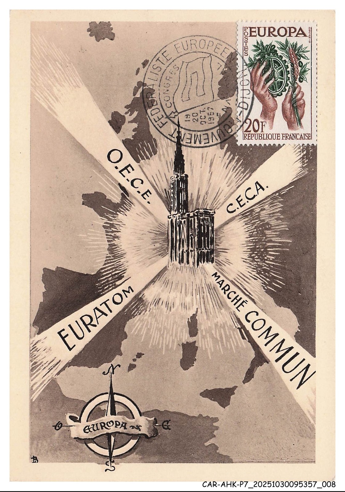 CAR-AHKP7-0394-CARTES-MAXIMUM - DIJON - Dijon Philatelic Association