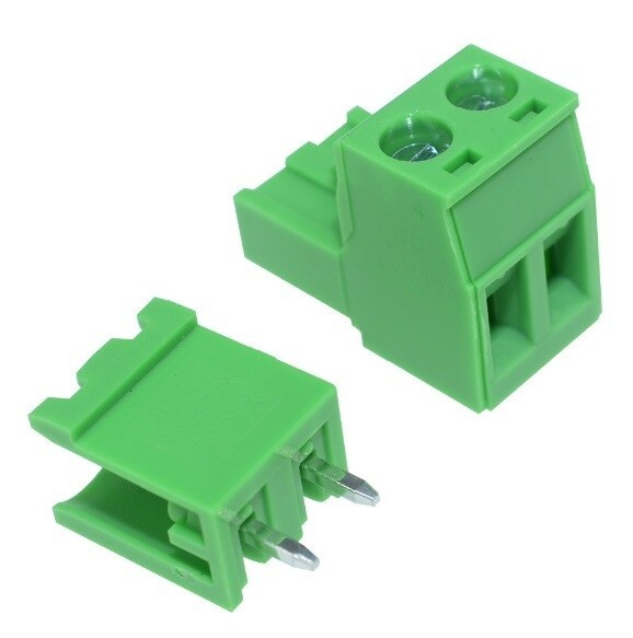 10pcs KF2EDGK KF-2P 2PIN Right Angle Plug-in Terminal Connector 5.08mm Pitch *rr