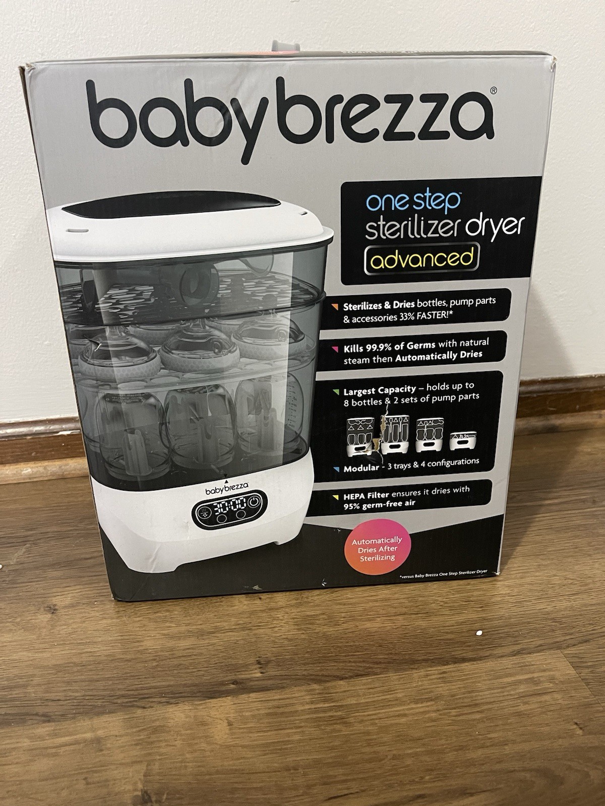 Baby Brezza One Step Sterilizer Dryer Advanced Electric HEPA Filter Tray