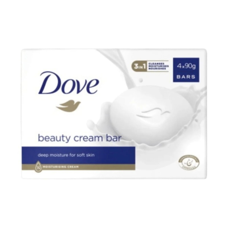 6x Dove Soap Bar Beauty Cream Original Moisturizing Skin Care Bundle 90g