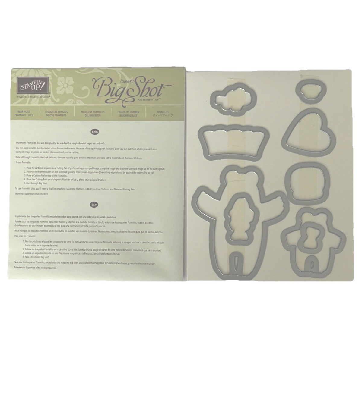 Stampin’ Up Bear Hugs Framelits Dies