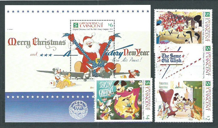 Saint Vincent And The Grenadines - Mail Yvert 882/85+H.60 ** MNH Walt Disney