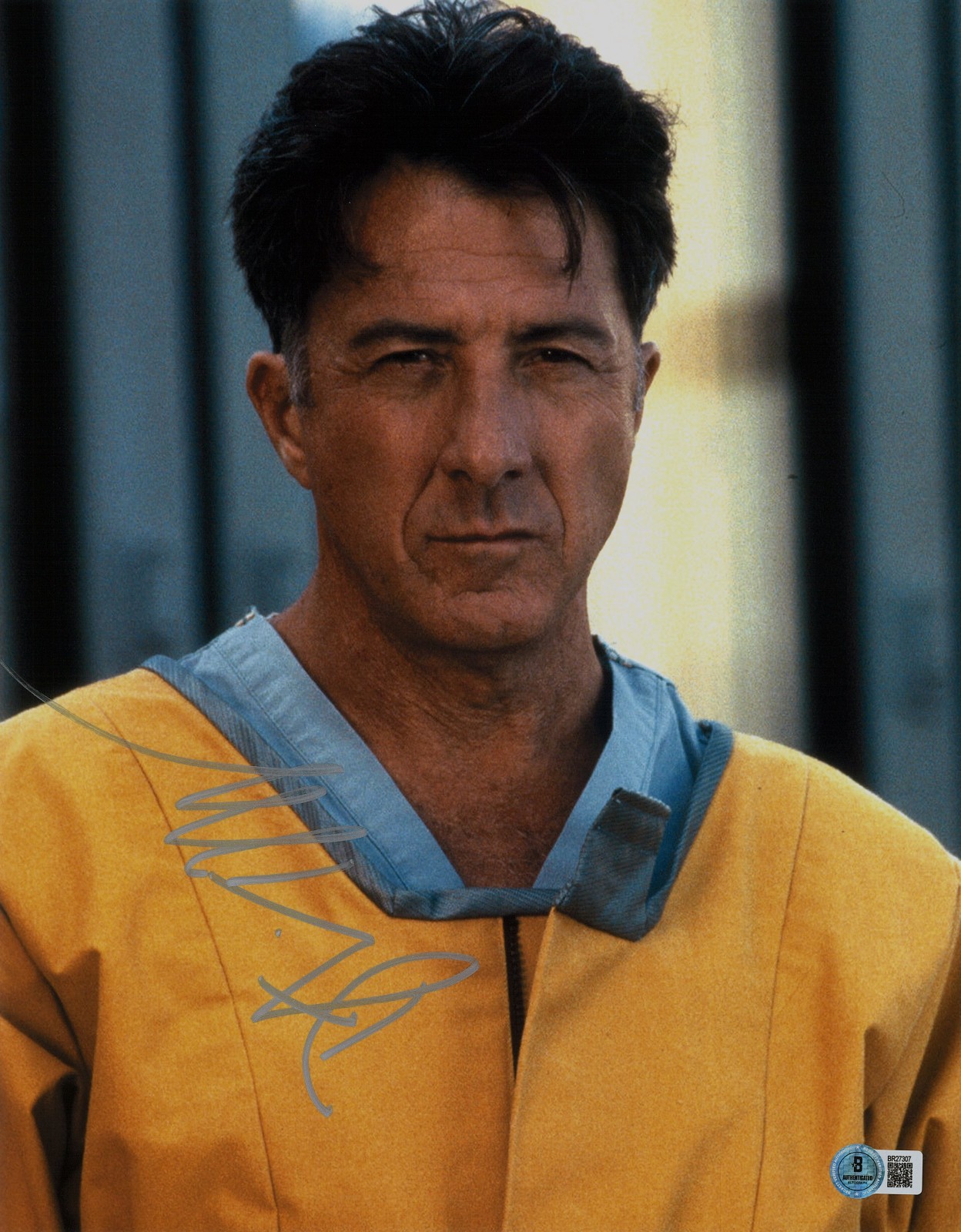 DUSTIN HOFFMAN SIGNED AUTOGRAPH OUTBREAK 11X14 PHOTO BAS BECKETT