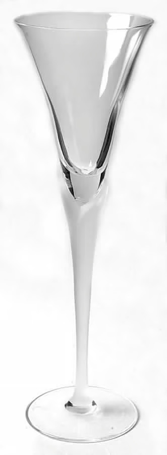 Vintage Mikasa Vogue Frost Fire tall champagne flutes 11 in set of 4