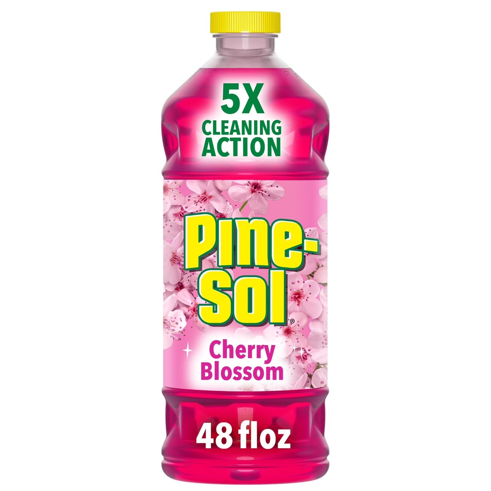 Pine-Sol Cherry Blossom Multi-Surface Cleaner 48 oz - Powerful Fresh Scent