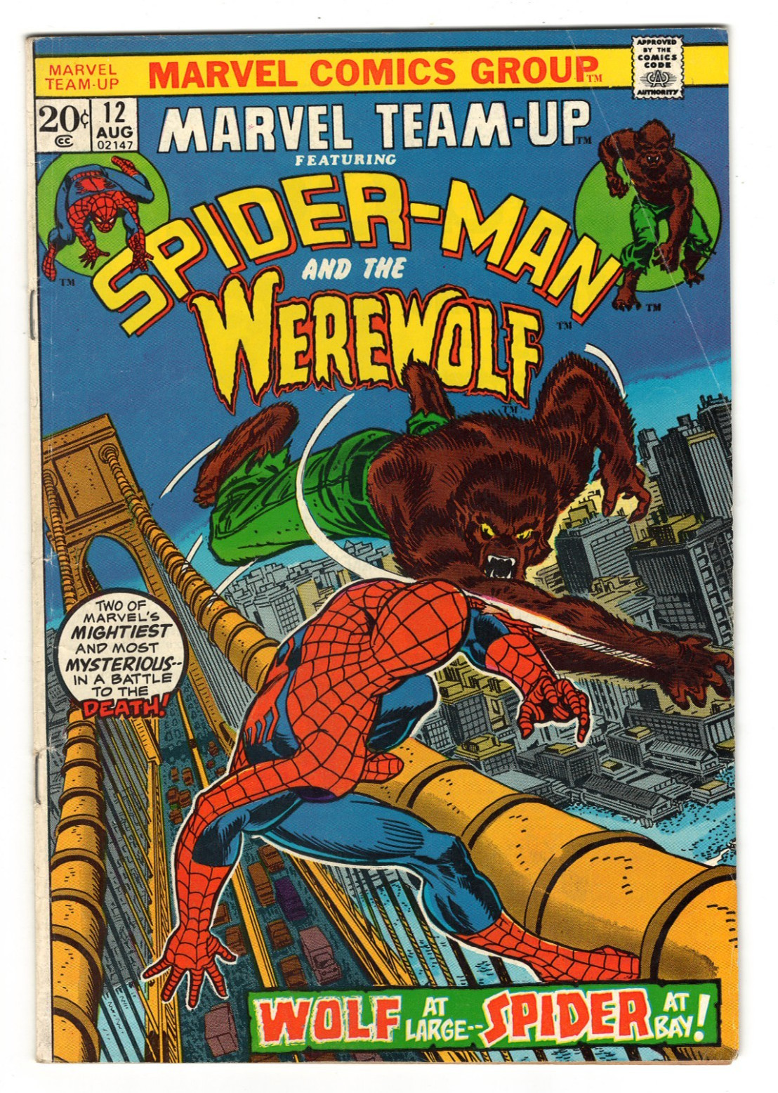 Marvel Team-Up #12 (VG/FN) (Marvel 1973) Spider-Man