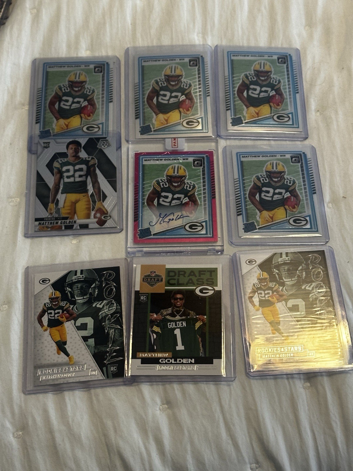 2025 Matthew Golden Pink Auto 02/75 Rated Rookie Autograph #205 LOT Of 9 RC’s!