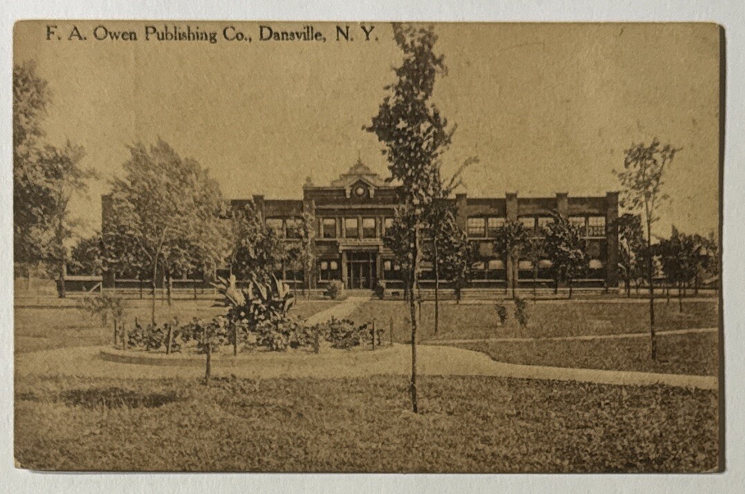 F.A. Owens Publishing Company Dansville NY New York Antique Postcard