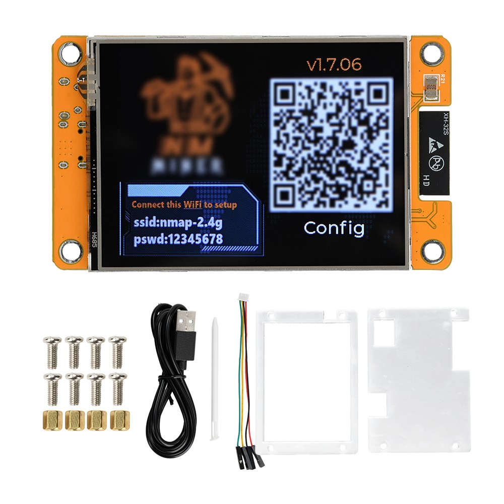 ESP32 2.8" Dev Board 1060KH/s for NMMiner NerdMiner Hashrate Solo Mode Lottery