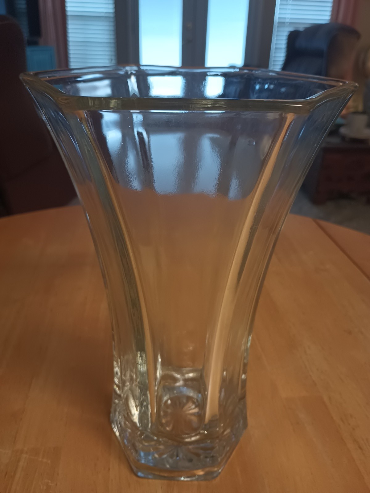 Vintage Hoosier 4041 Hexagon Glass Vase