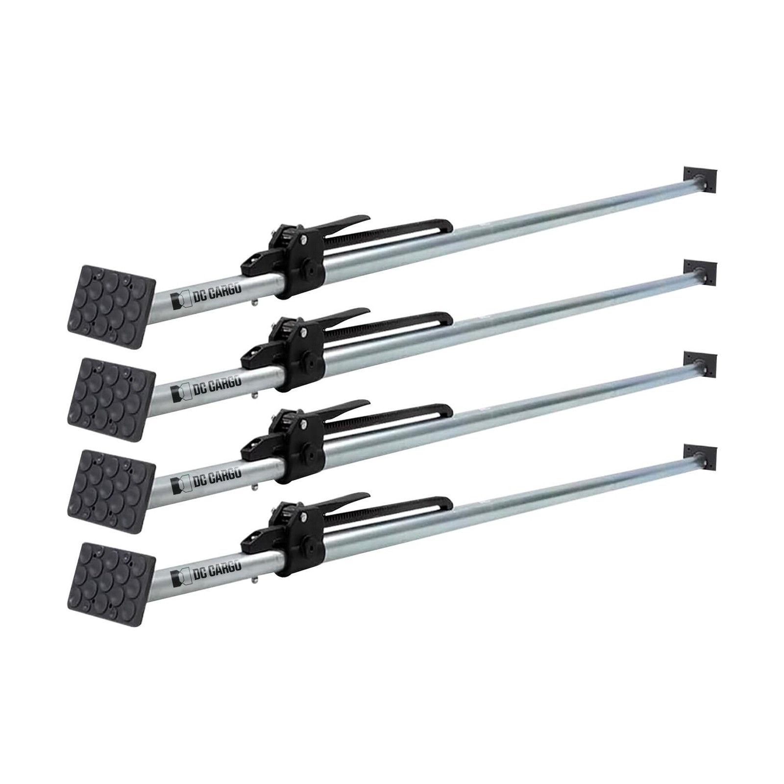 DC Cargo Mall Heavy-Duty Adjustable Load Lock Bars for Trailers - Pack of 4 -...