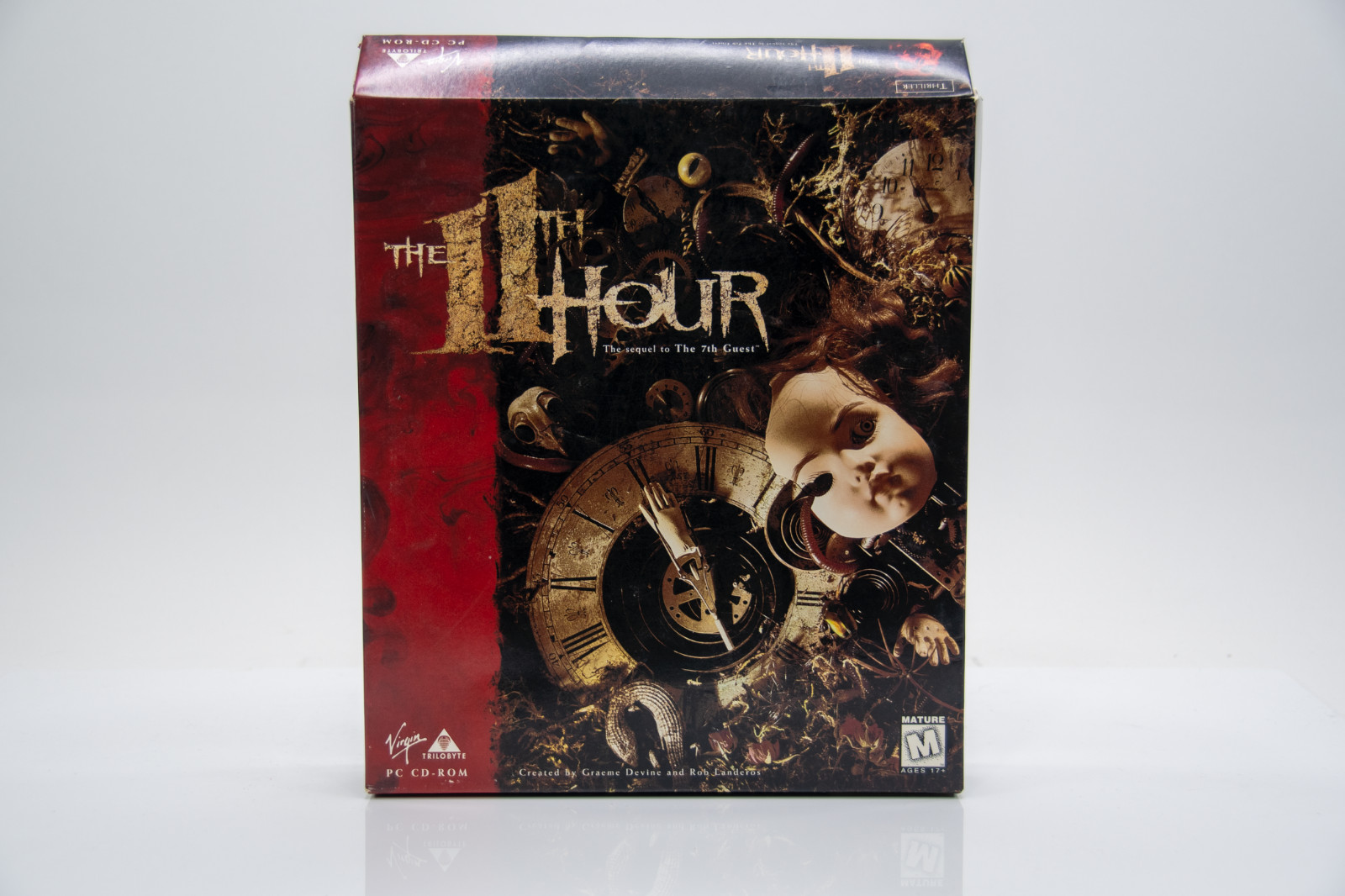 The 11th Hour PC CD ROM Game BIG BOX Vintage 1995 The Sequel to the 7th Guest