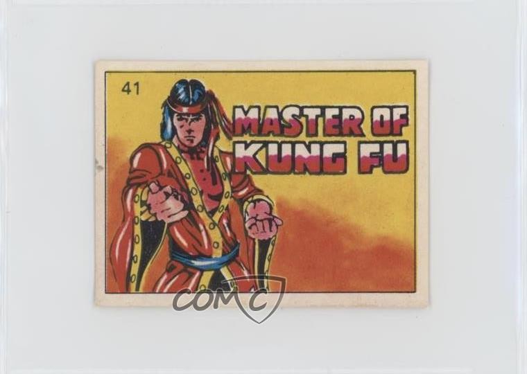 1980 Marvel Super Hero Stickers Venezuela Master of Kung Fu #41 0ad