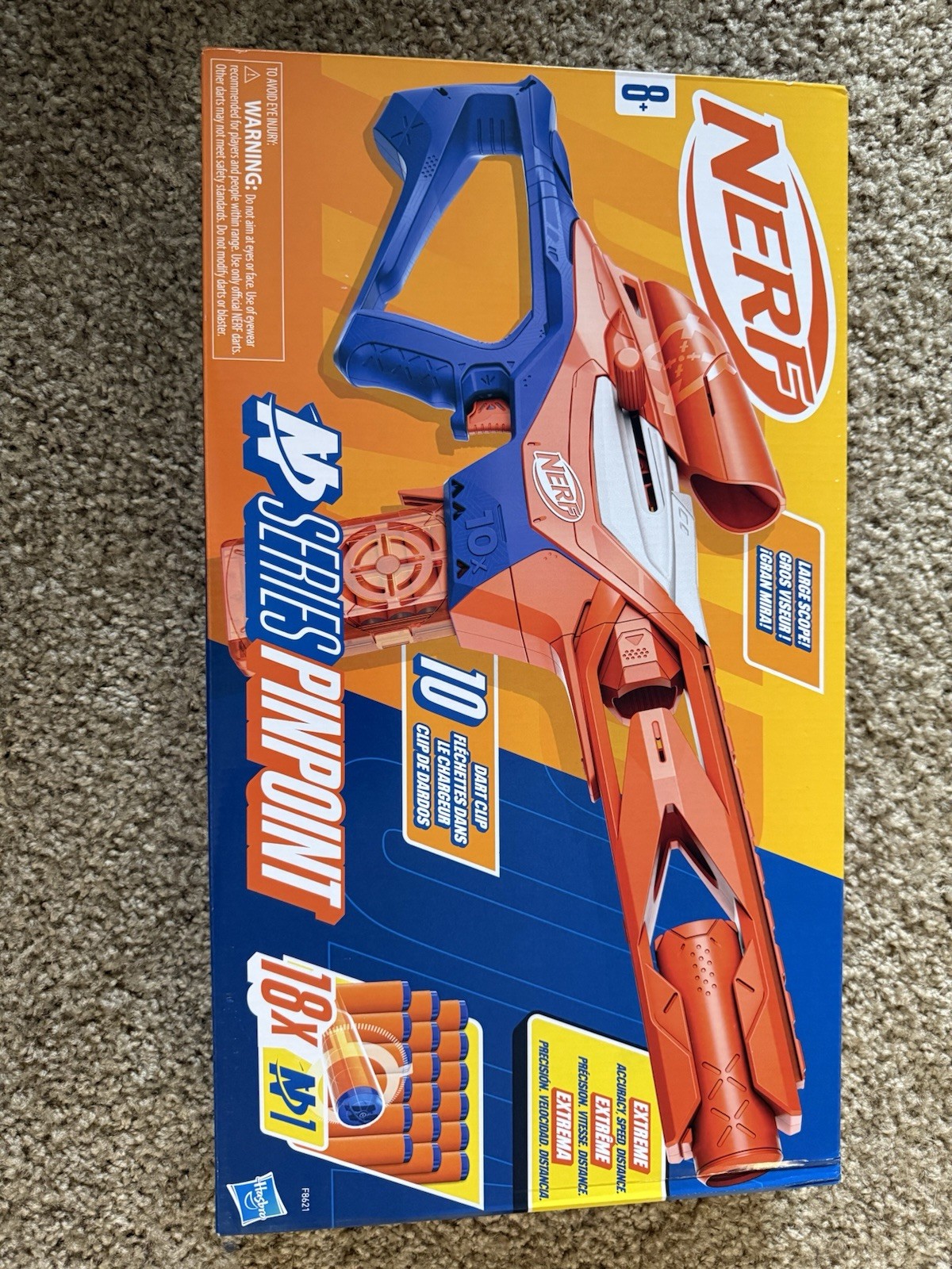 NEW Nerf N Series Pinpoint Dart Blaster with 18 N1 Darts EXTREME Large Scope