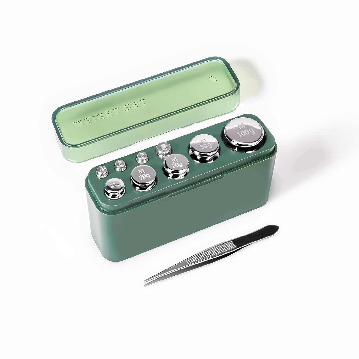 acct weight set for scales 1gx1 2gx2 5gx1 10gx1 20gx2 50gx1 100gx1 tweezers inc