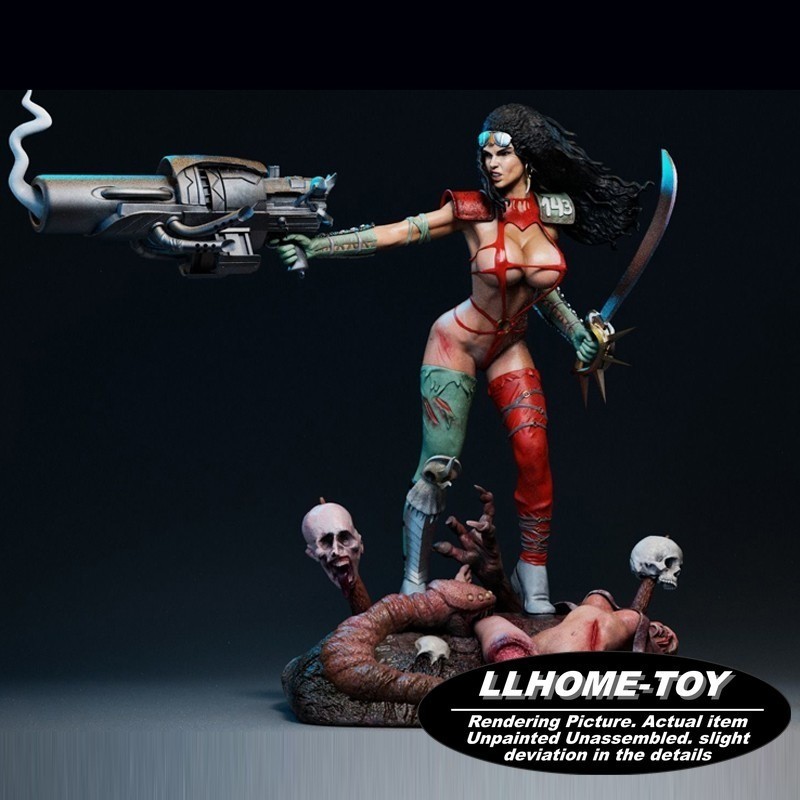 1/8 killer Julie battle 3D Print Model Kit Unpainted Unassembled GK Figure