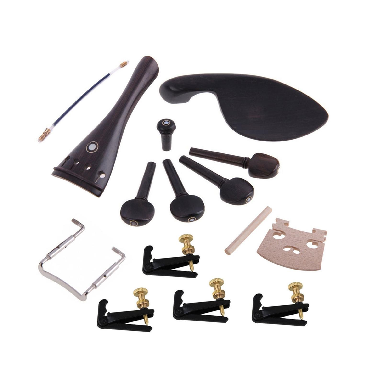 4/4 Violin Accessories Kit Professional Sturdy Replacement Fine Tuner