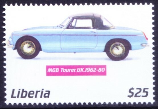 Liberia 2001 MNH, Automobile Car 1962-80 MGB Tourer UK  [Gq]
