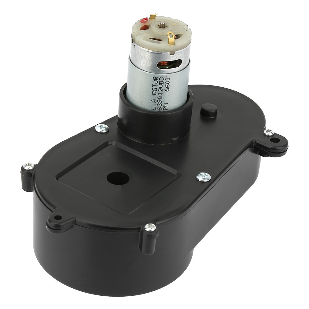 ♡ (12V5600Rpm)RS390 Gear Box Electric Motor Steering Gearbox For Children