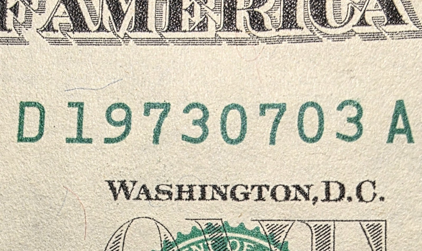 (0266) 2021 $1 Dollar Bill-Fancy Serial-Birthday Note-July 3, Or March 7, 1973