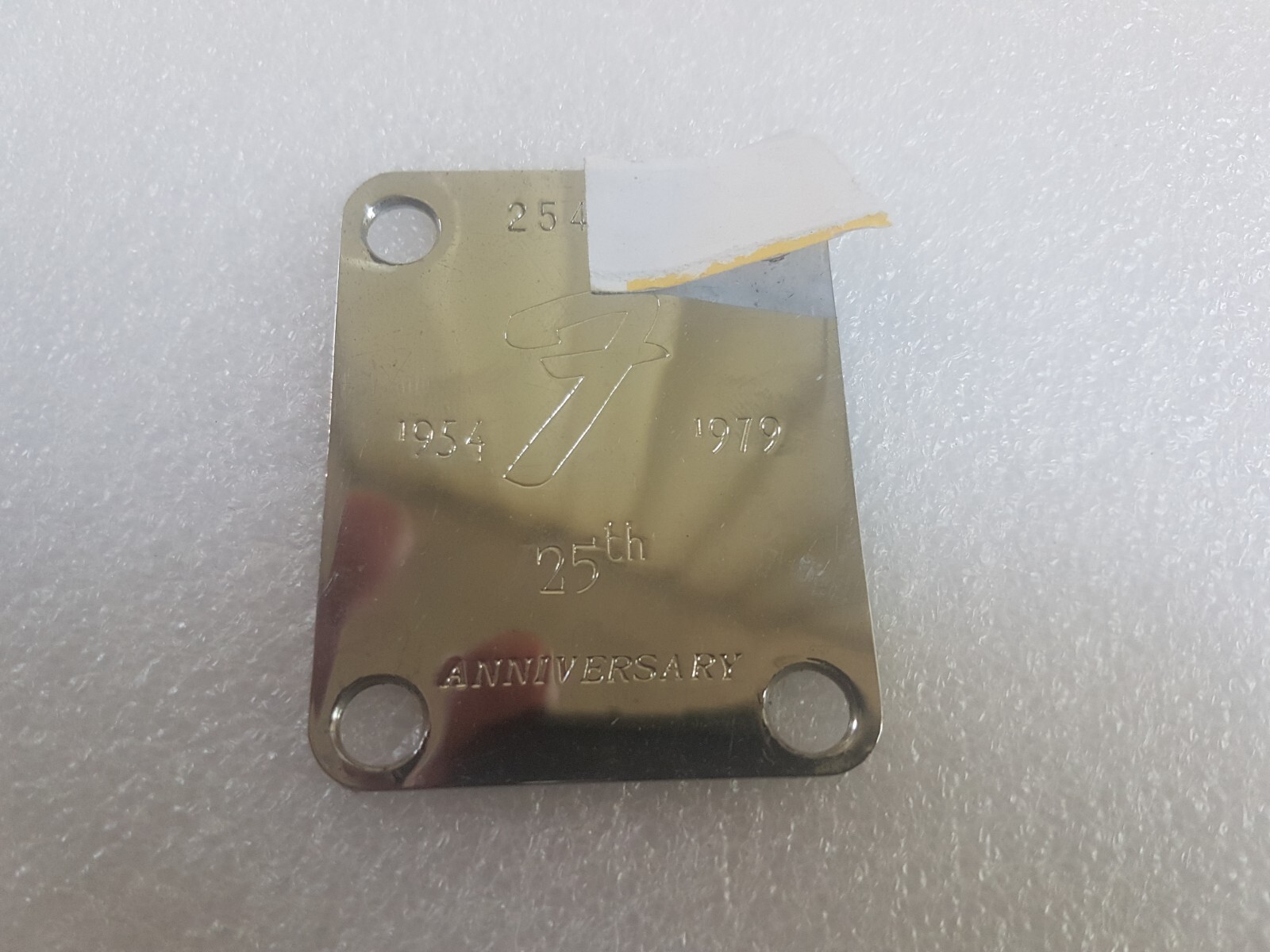 1979 FENDER STRATOCASTER 25th ANNIVERSARY USA NECK PLATE