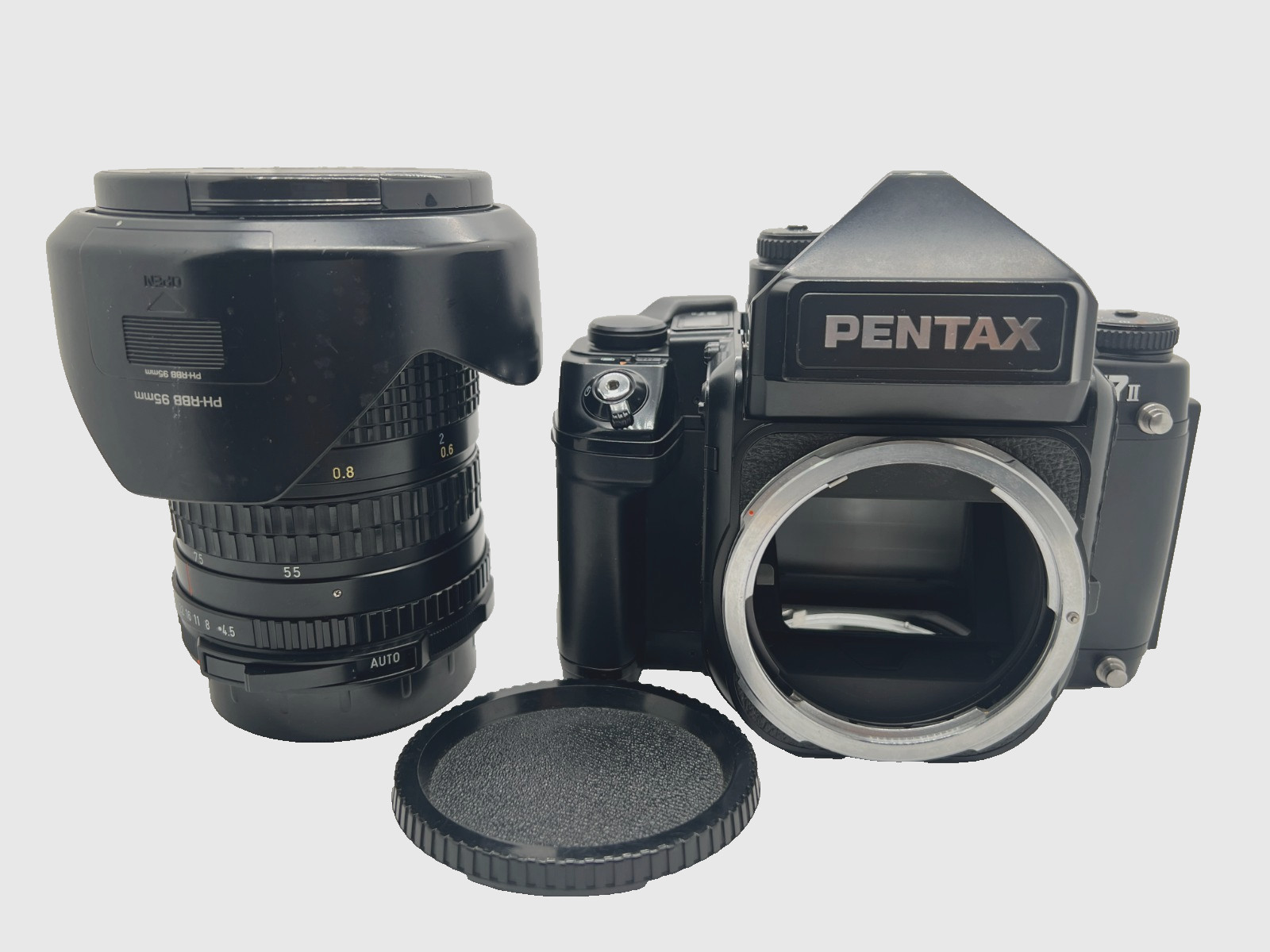 [Near MINT] Pentax 67 II 67II 6x7 Film Camera + AE Finder + SMC P 55-100mm Lens