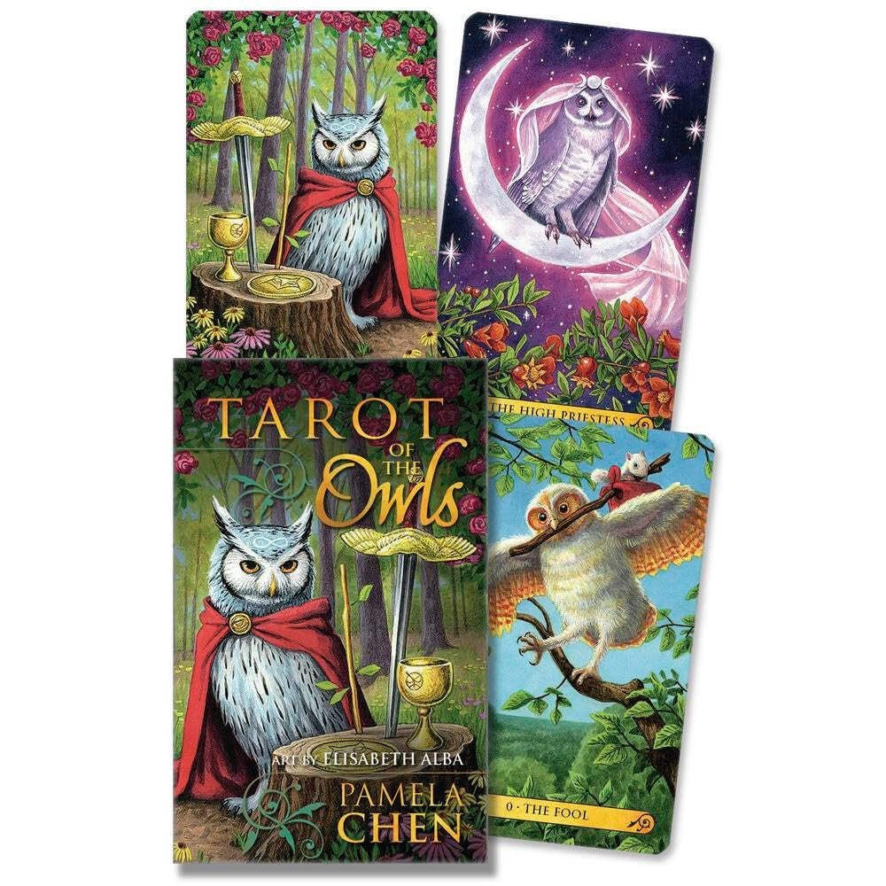 Tarot Of The Owls Mini Deck 78 Cards Pocket Size Owl Tarot By Llewellyn