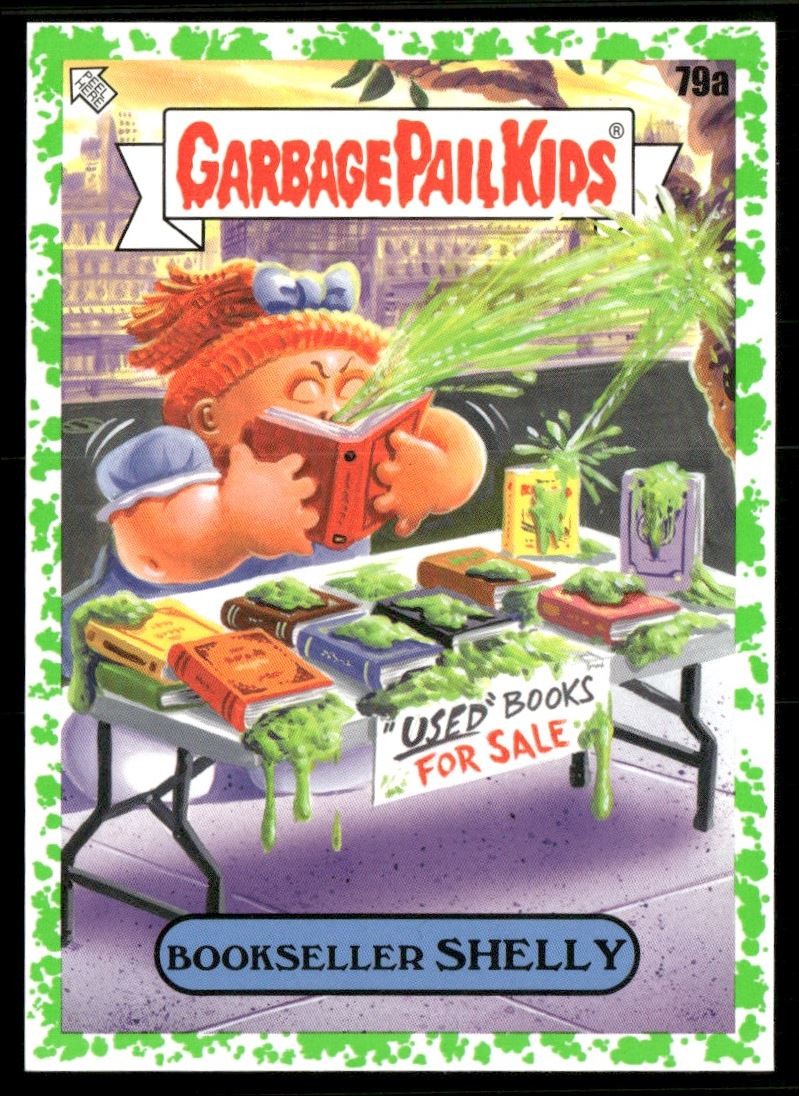 BOOKSELLER SHELLY 2022 Garbage Pail Kids Booger Green #79A