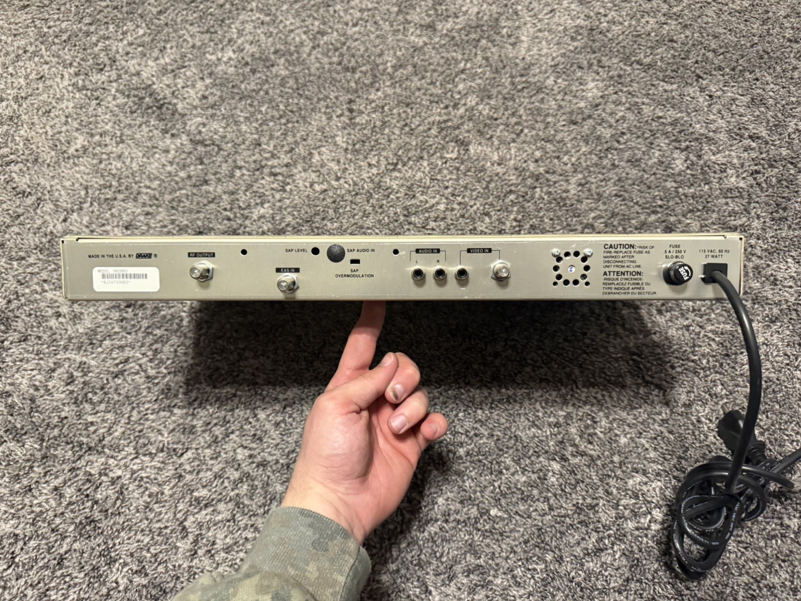 Drake VM2860 Video Modulator 