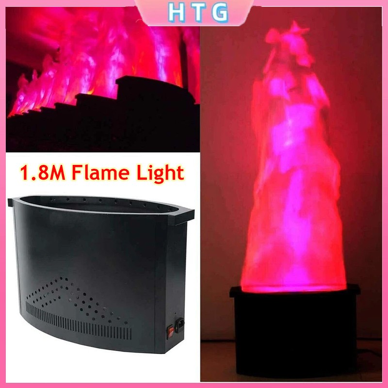 Electronic LED Fake Fire 1.8M Artificial Flame Double Blower Halloween Party New