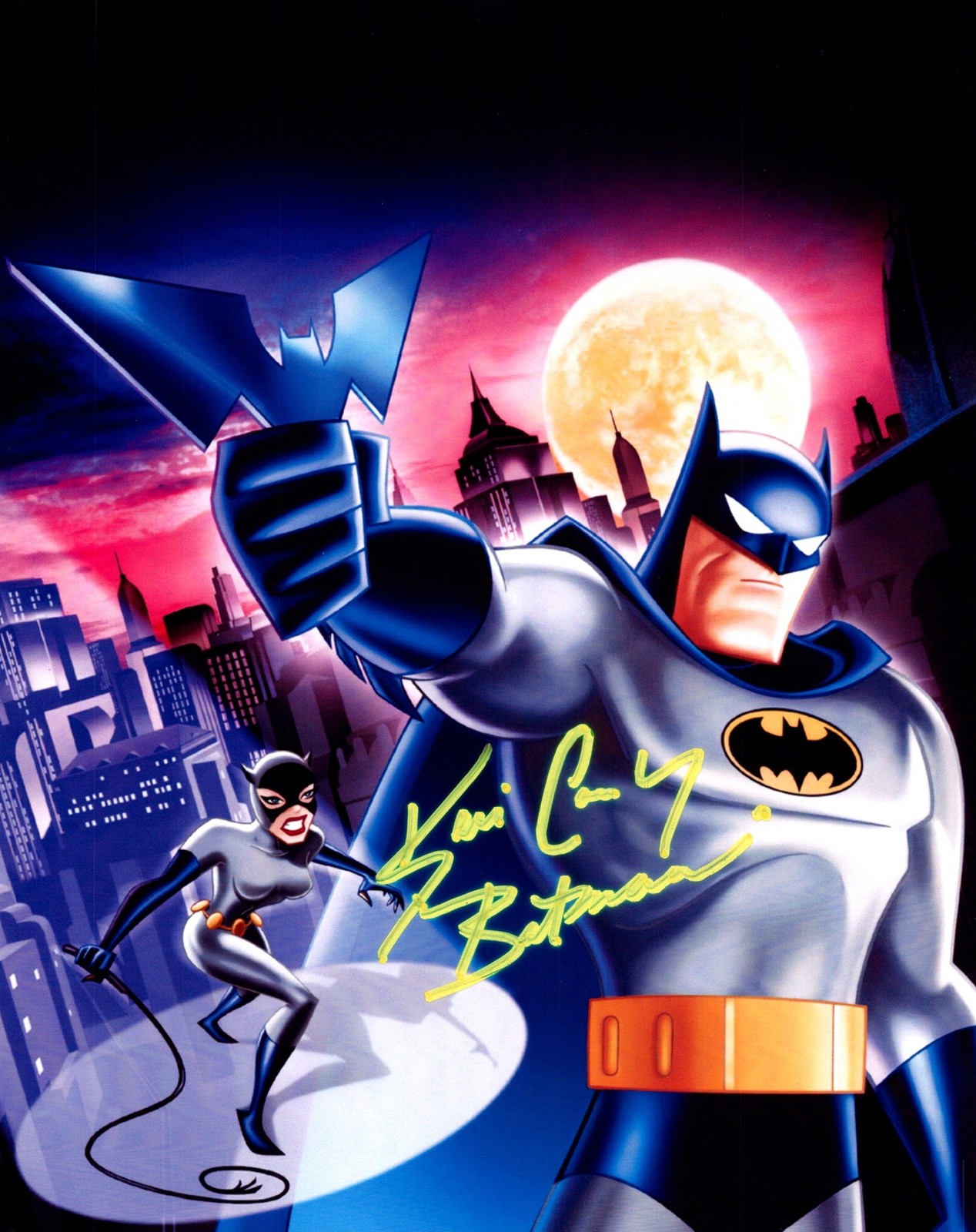 Kevin Conroy Batman Batarang Hold Signed Autographed Photo Authentic 8X10 COA