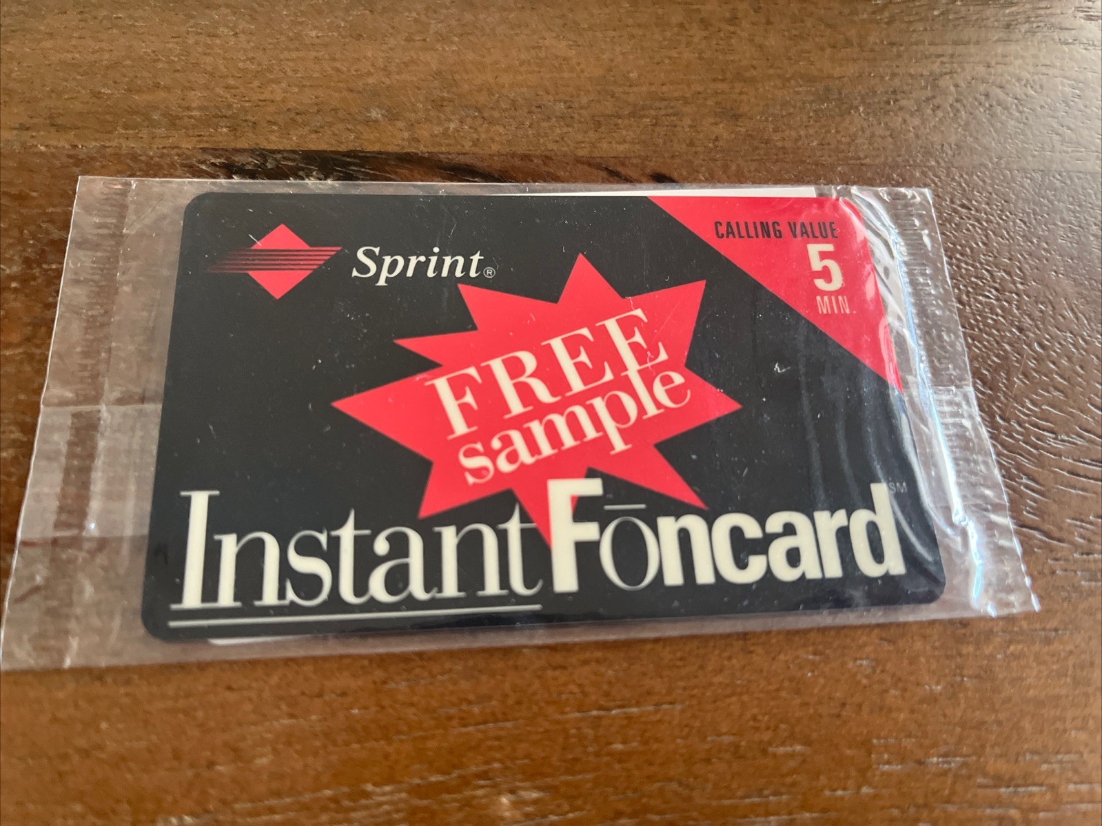 Sprint Instant Foncard Free Sample Phone Card Unused Sealed Vintage