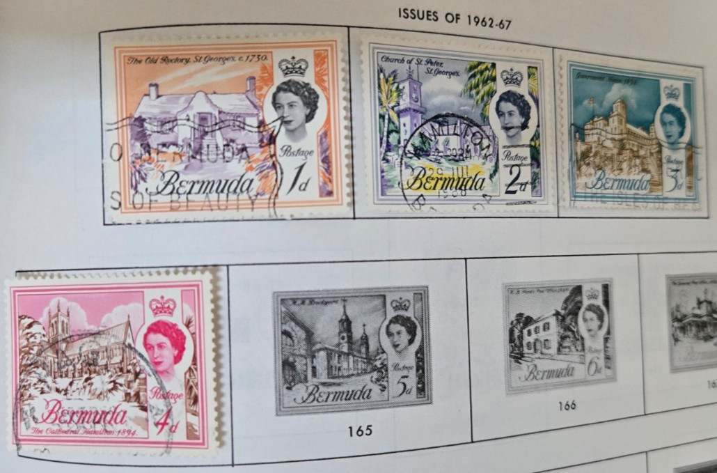 Stamp Bermuda 1962-70 #175-178, 210, 214, 222, 226, 234, 238-239, 255-258, 263