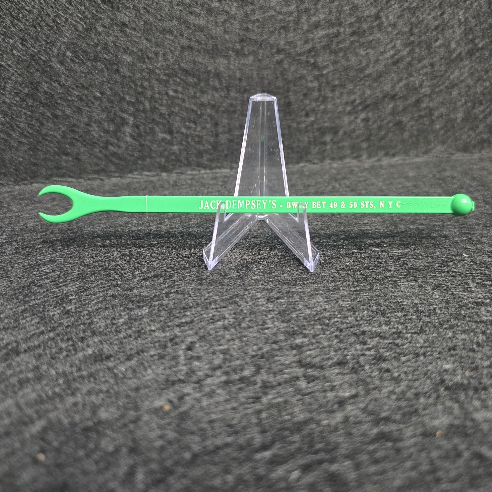 Vintage Jack Dempsey's Bway Bet New York Swizzle Stick