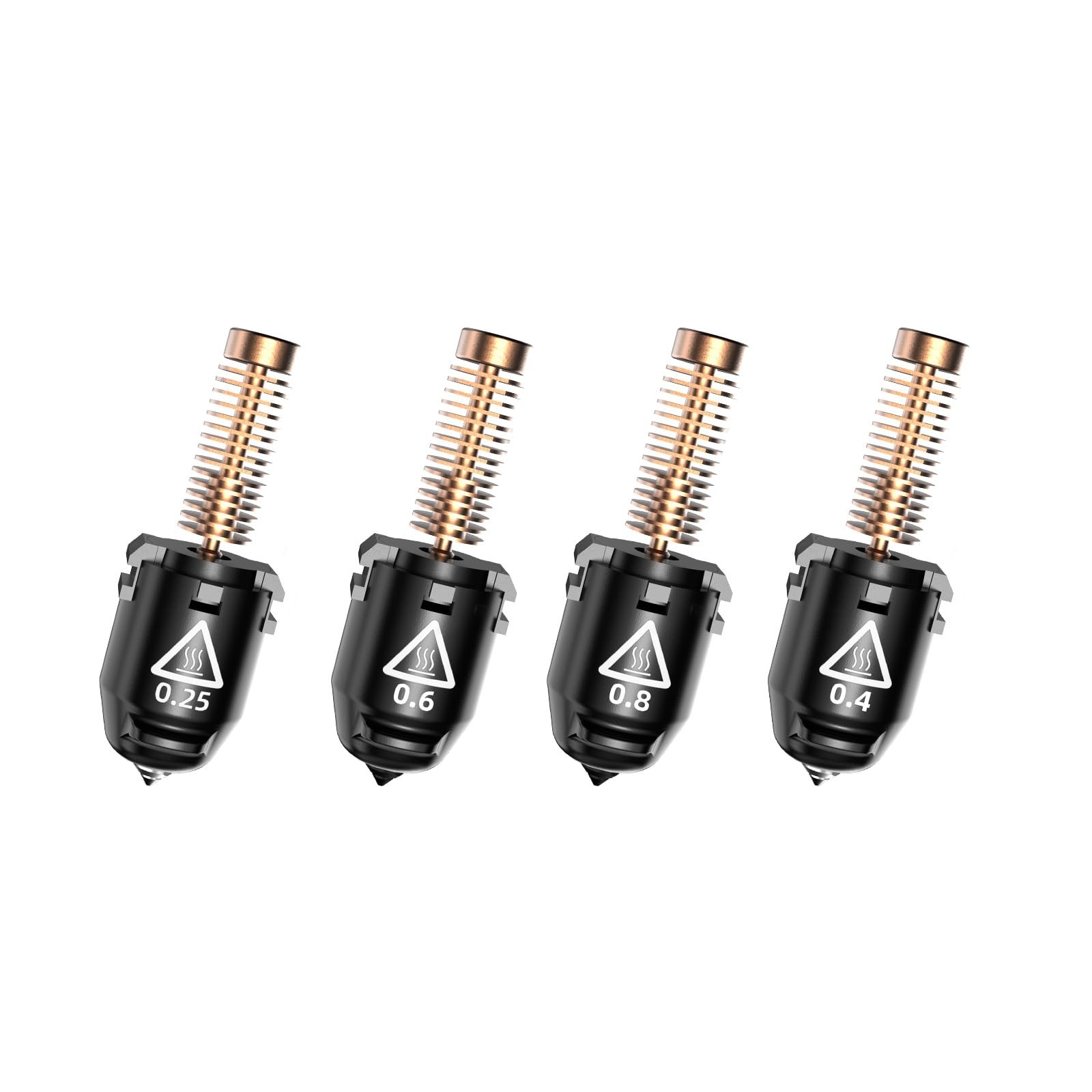 FLASHFORGE Adventurer 5M Nozzle, All Sizes 4-Pack Nozzle Bundle, 280℃ High... 