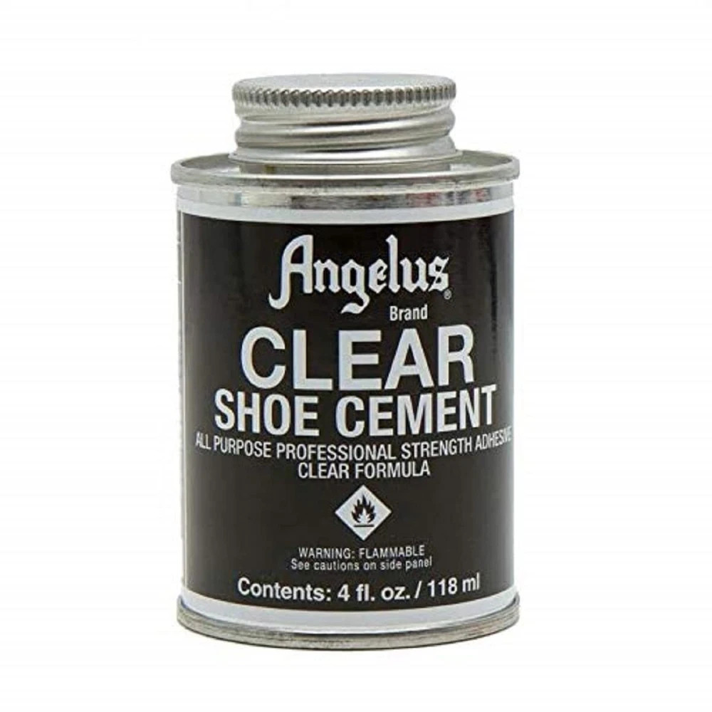 Clear Shoe Cement Adhesive for Leather Rubber Plastic Vinyl 4oz All Purpose