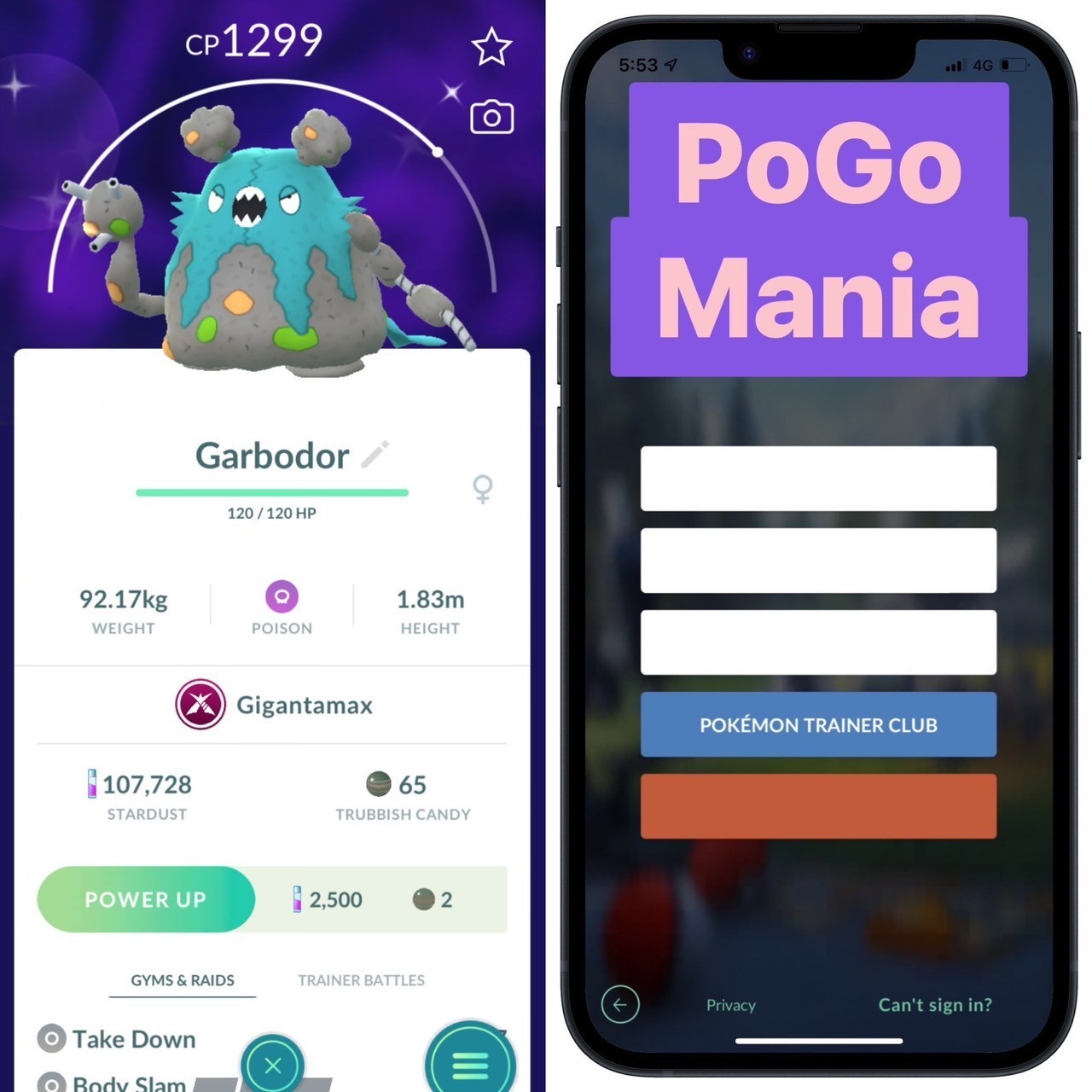 Shiny Gigantamax Garbodor✨mini PTC 20k✨(read description)