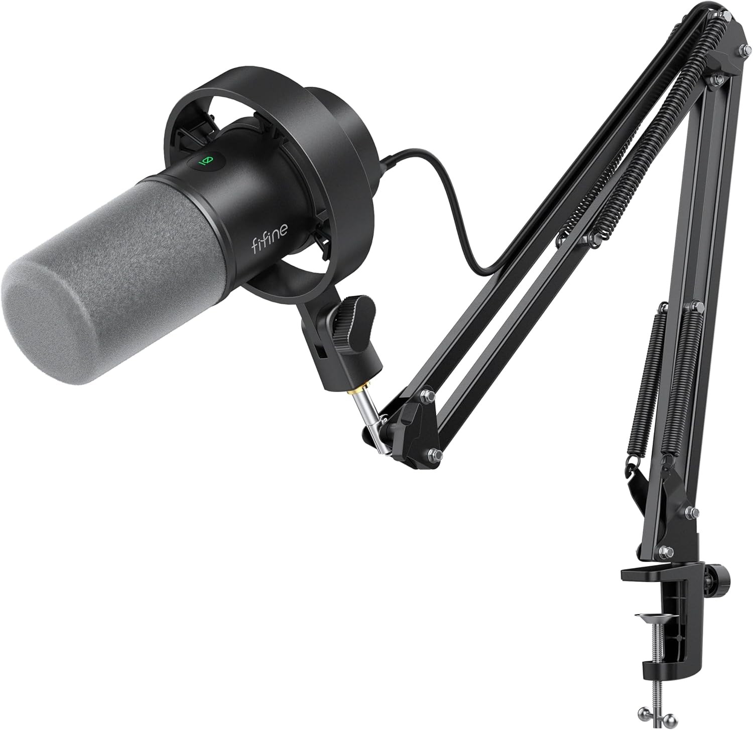 Podcast microphone kit, USB/XLR dynamic microphone, with cantilever stand。。