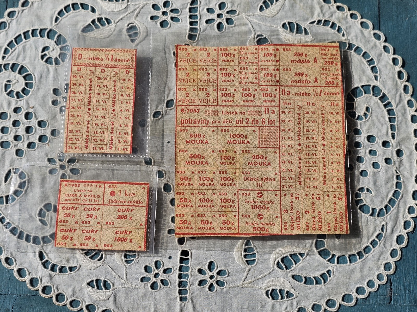 retro old coupons - Republika Československa - Potraviny pro deti (1953) #97