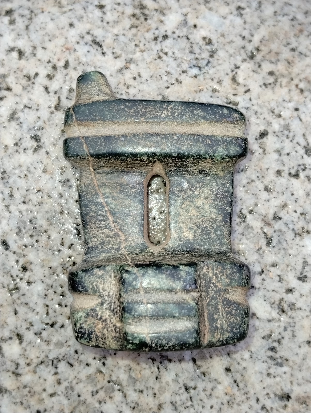 Mezcala Temple Mesoamerican Pre-columbian Indian Artifact