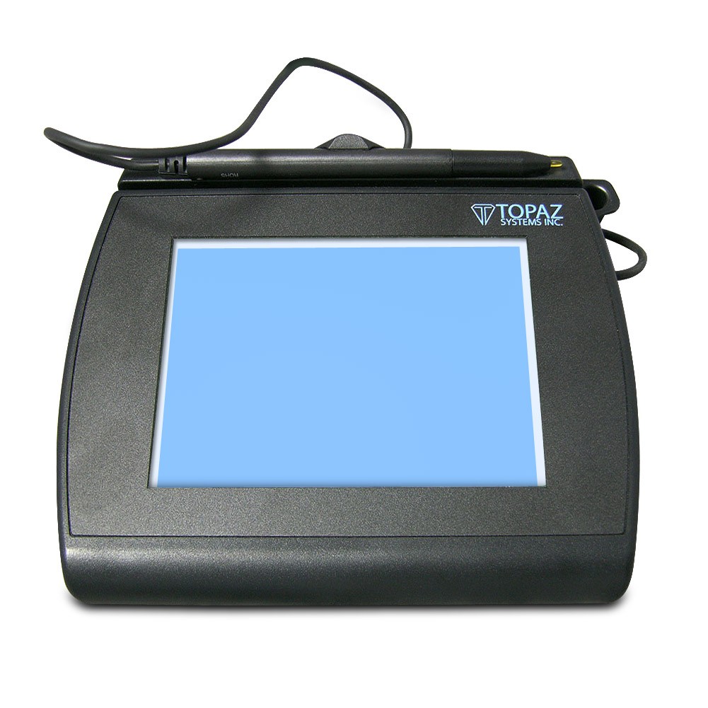 Topaz T-LBK766 SignatureGem LCD 4x5 Signature Pad - Dual Serial/USB Backlit