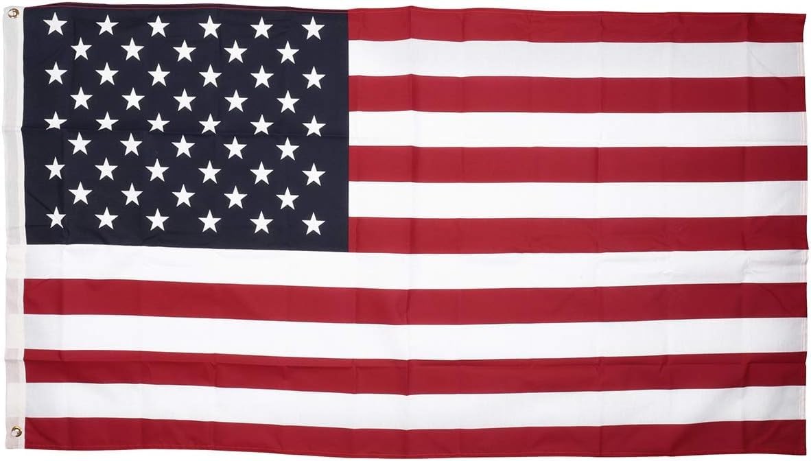 Annin Flagmakers 19417 Poly/Cotton American Flag, Made in USA, 3 x 5 Feet, Al...